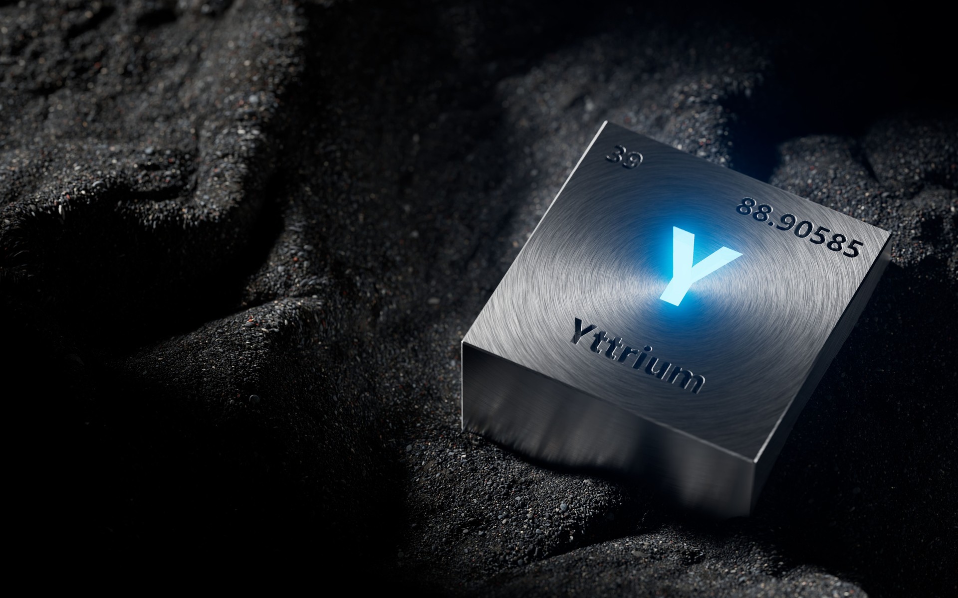 Yttrium periodic table element, mining, science, nature, innovation, chemical elements used in physics and other sciences